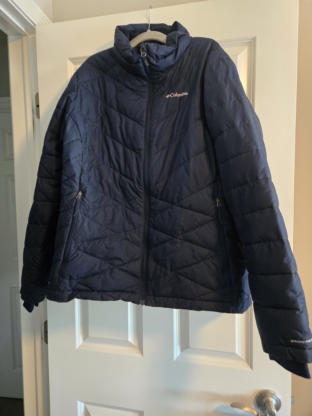 Columbia Navy Quilted Women's Insulated Puffer Jacket